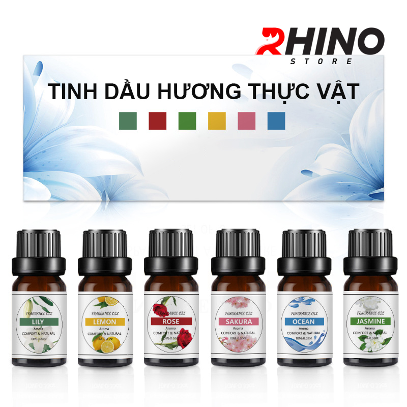 Mô tả Tinh dầu nguyên chất Rhino T201 10ml pha nước, treo xe kiểm định - 4