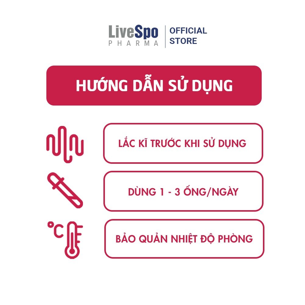 Mô tả Men vi sinh chứa Bào tử lợi khuẩn giảm Táo bón, biếng ăn, tiêu chảy LiveSpo Pregmom - LiveSpo Dia30 - 8