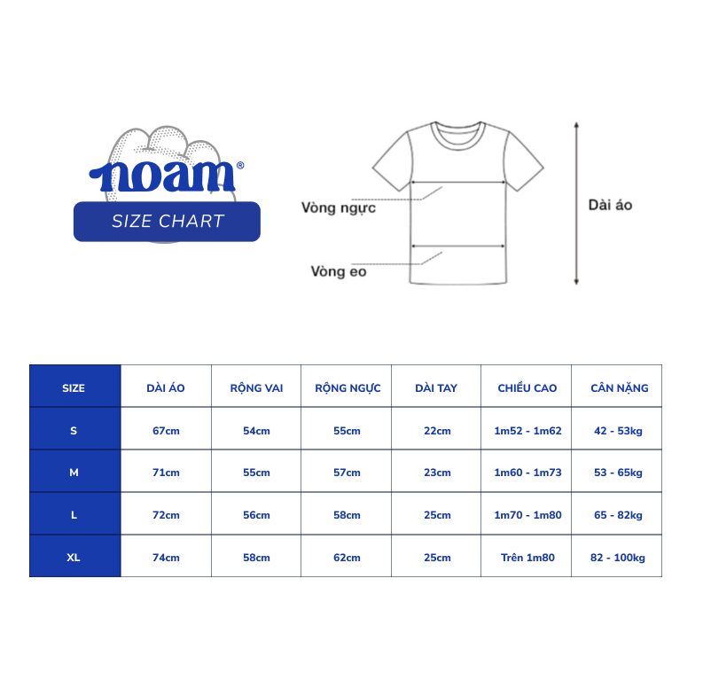 Mô tả Áo thun Form rộng NOAM Juicy N 100% Cotton 280GSM - Màu Xanh/ Tím/ Nâu - 5