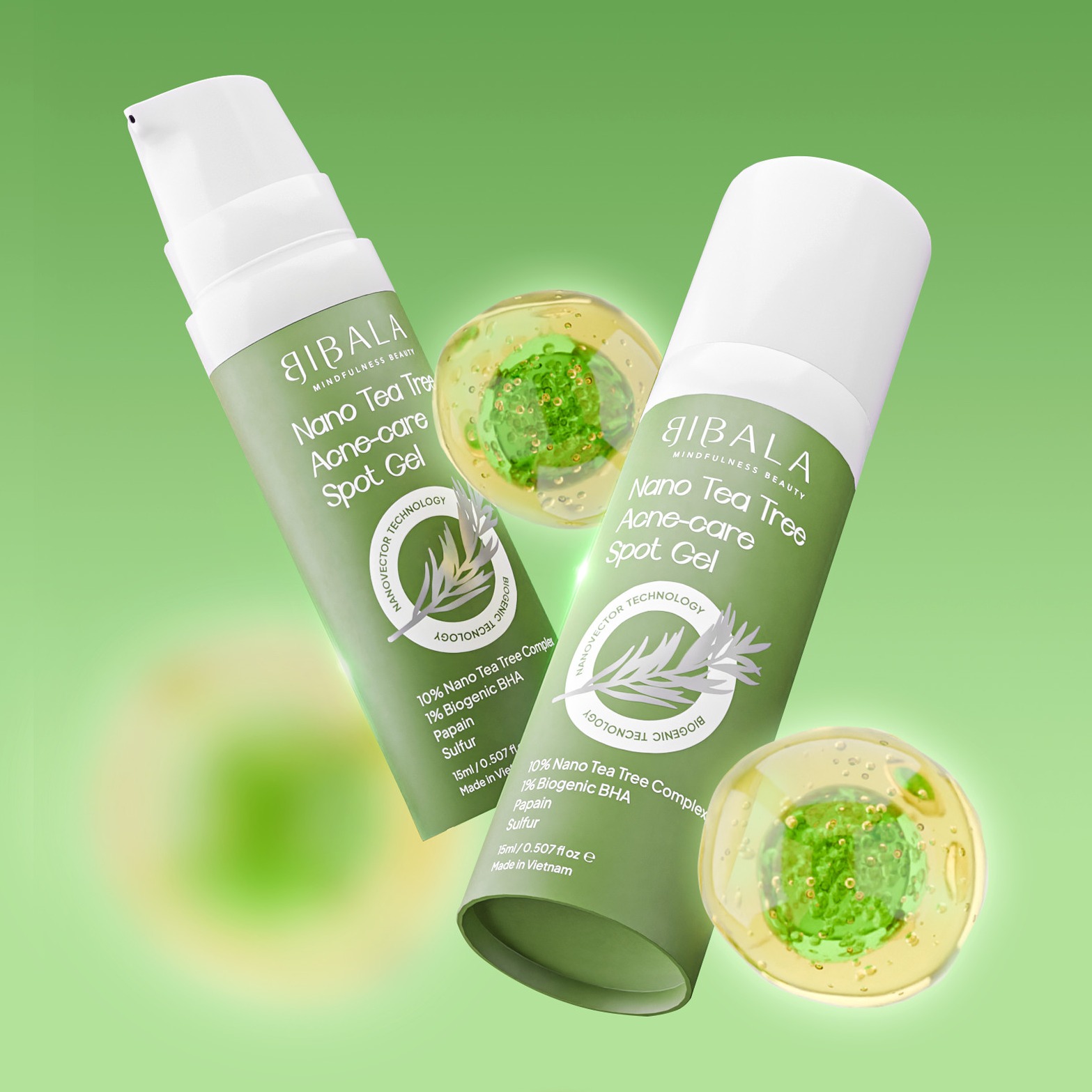 Mô tả Bộ đôi Nước dưỡng 8% PHA 8% PHA DAILY GLOWING ESSENCE 150ML + GEL chấm mụn Tràm Trà NANO TEA TREE ACNE-CARE SPOT GEL 15M - 2