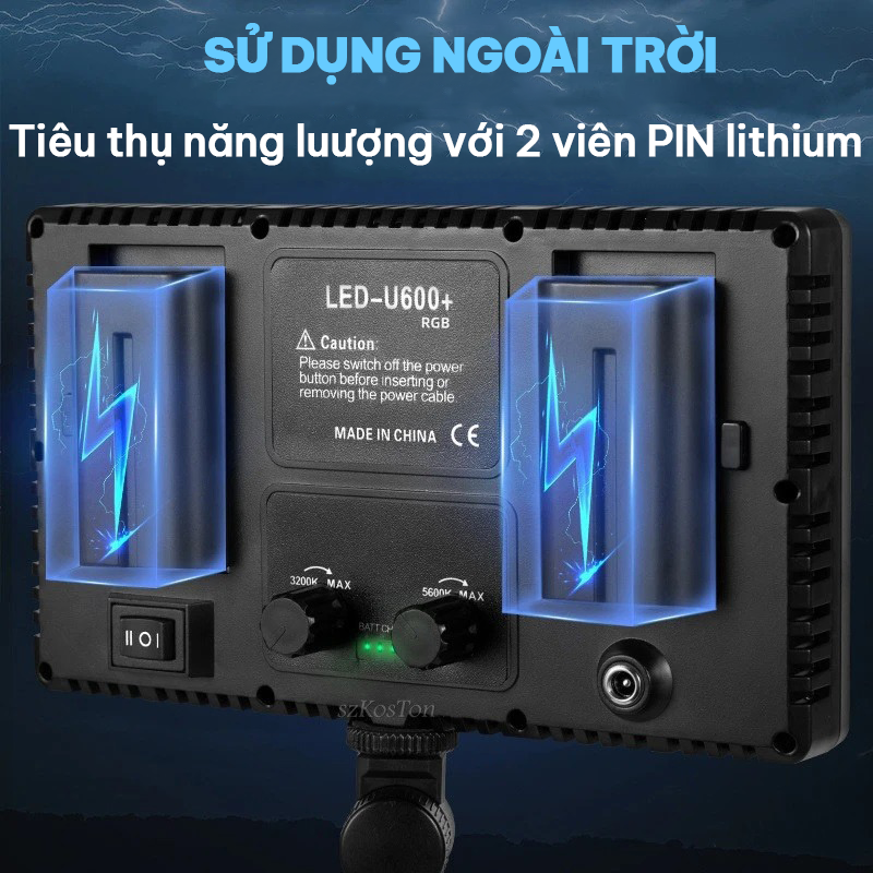 Đèn LED U600 U800 RGB Chỉnh Màu Đèn Chụp Ảnh Quay Video Chiếu Sáng Chụp ...