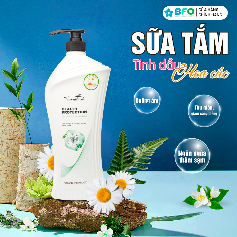 Mô tả Sữa Tắm Kháng Khuẩn Dưỡng Ẩm Sáng Da Tami Health Protection 1200ml - 2