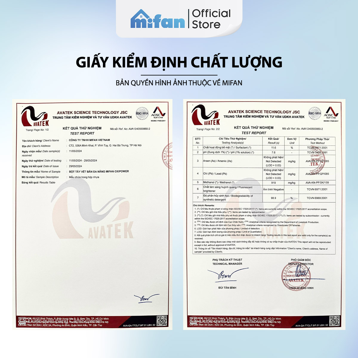 Mô tả Bột Tẩy Trắng Quần Áo Thần Thánh 1100gr Mifan - Làm sạch vải ố vàng, vết bẩn khó giặt - An toàn, không phai màu - 7