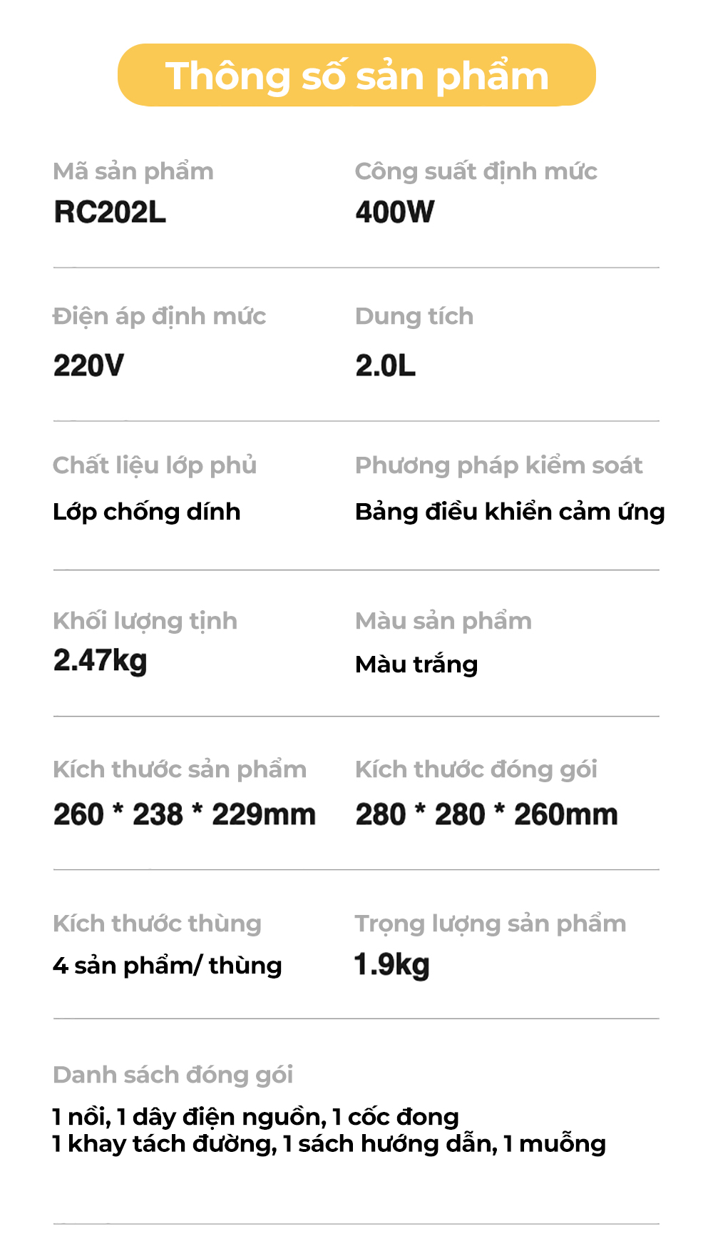 Mô tả Nồi cơm điện mini ZOLELE ZB001 1.2L (Lòng nồi 800ml) - Chính hãng - 9