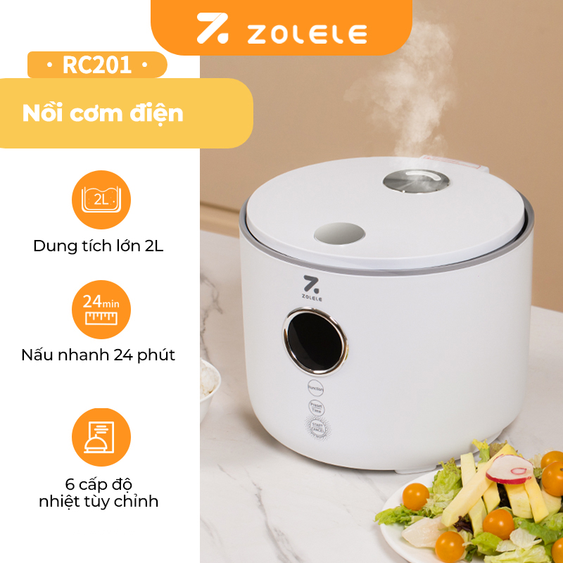 Mô tả Nồi cơm điện mini ZOLELE ZB001 1.2L (Lòng nồi 800ml) - Chính hãng - 6