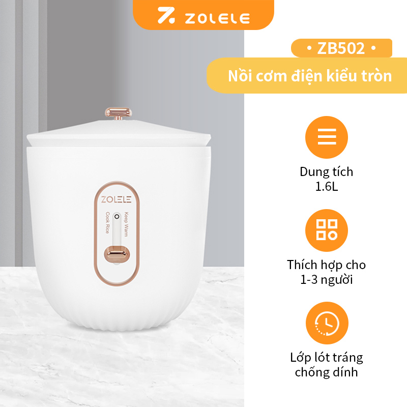 Mô tả Nồi cơm điện mini ZOLELE ZB001 1.2L (Lòng nồi 800ml) - Chính hãng - 10