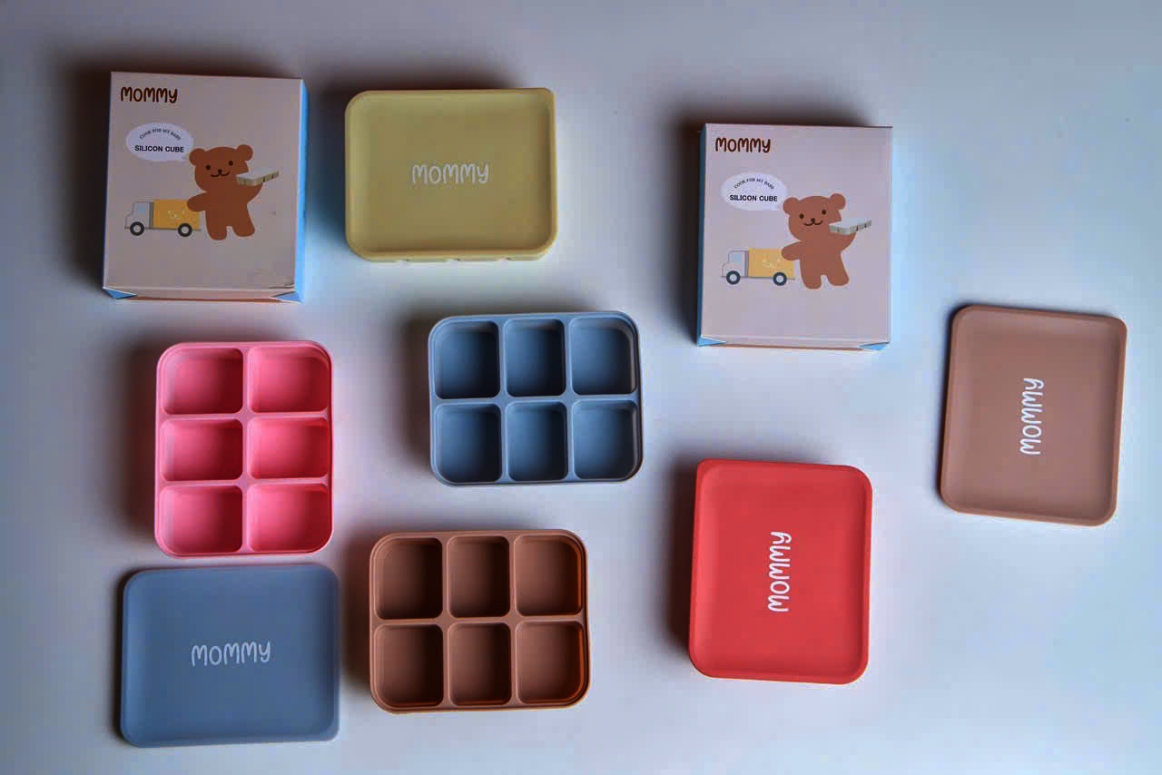 Mô tả Khay Silicone Trữ Đông Đồ Ăn Dặm KidsWorld Mommy Hộp Trữ Thức Ăn Cho Bé, Hộp Đựng Thực Phẩm - 1