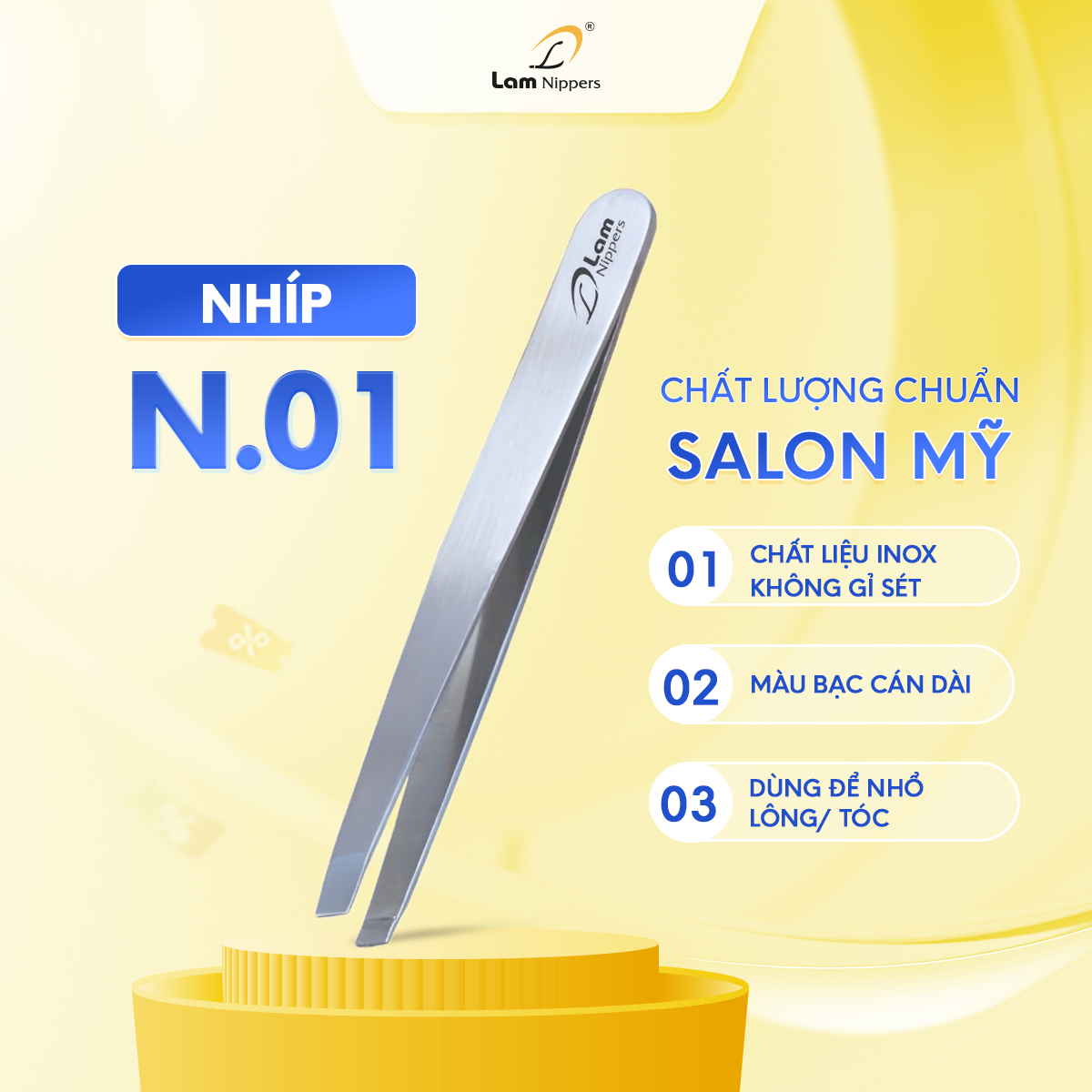 Nhíp NH.01, Nhổ Tóc, Nhổ Râu, Nhổ Lông Chuyên dụng, Chất Lượng Chuẩn ...