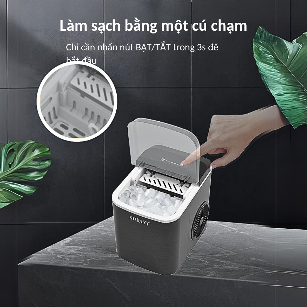 Mô tả Máy làm đá viên siêu tốc cho gia đình SOKANY SK-03038 làm đá nhanh chỉ từ 6-9 phút - 8