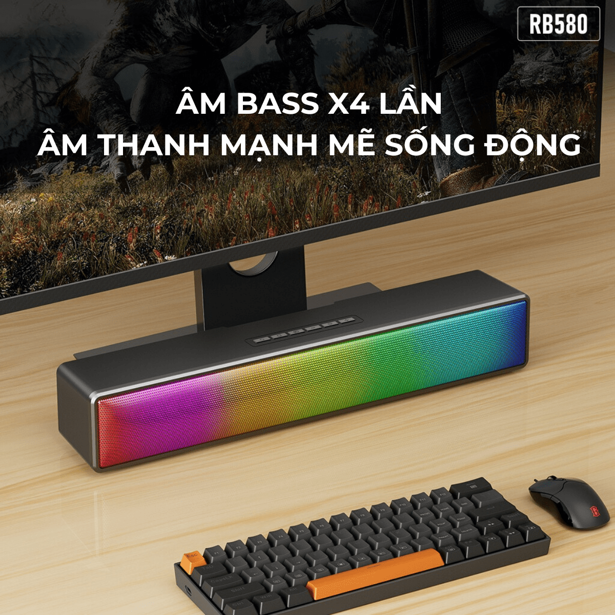 Mô tả Loa Bluetooth 5.0 VIVAN RB580 / RB520 Công Suất 10W Pin 1200mAh Bass Trầm Mạnh Mẽ - Hỗ Trợ Kết Nối USB/ AUX/ Thẻ Nhớ - 4