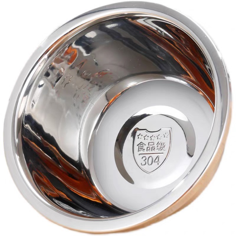 Combo 5 Thau Inox 304 Đủ Size Loại Dày Bóng Đẹp Rửa Rau Củ,Trộn Salad ...