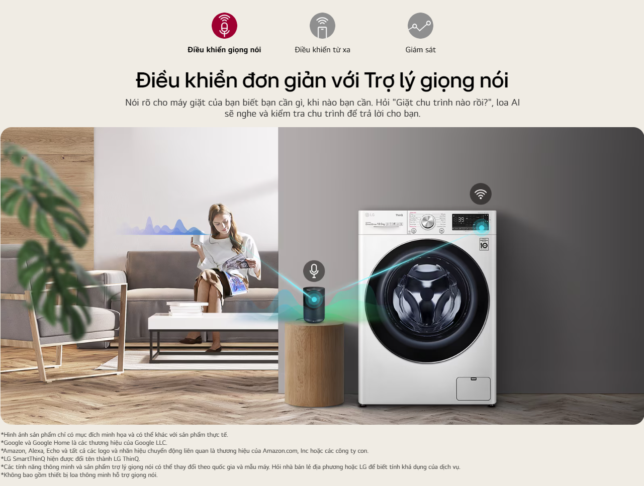 Mô tả Máy giặt sấy lồng ngang LG AI DD™ Inverter 10kg màu trắng FV1410D4W1 - Miễn phí lắp đặt - 10