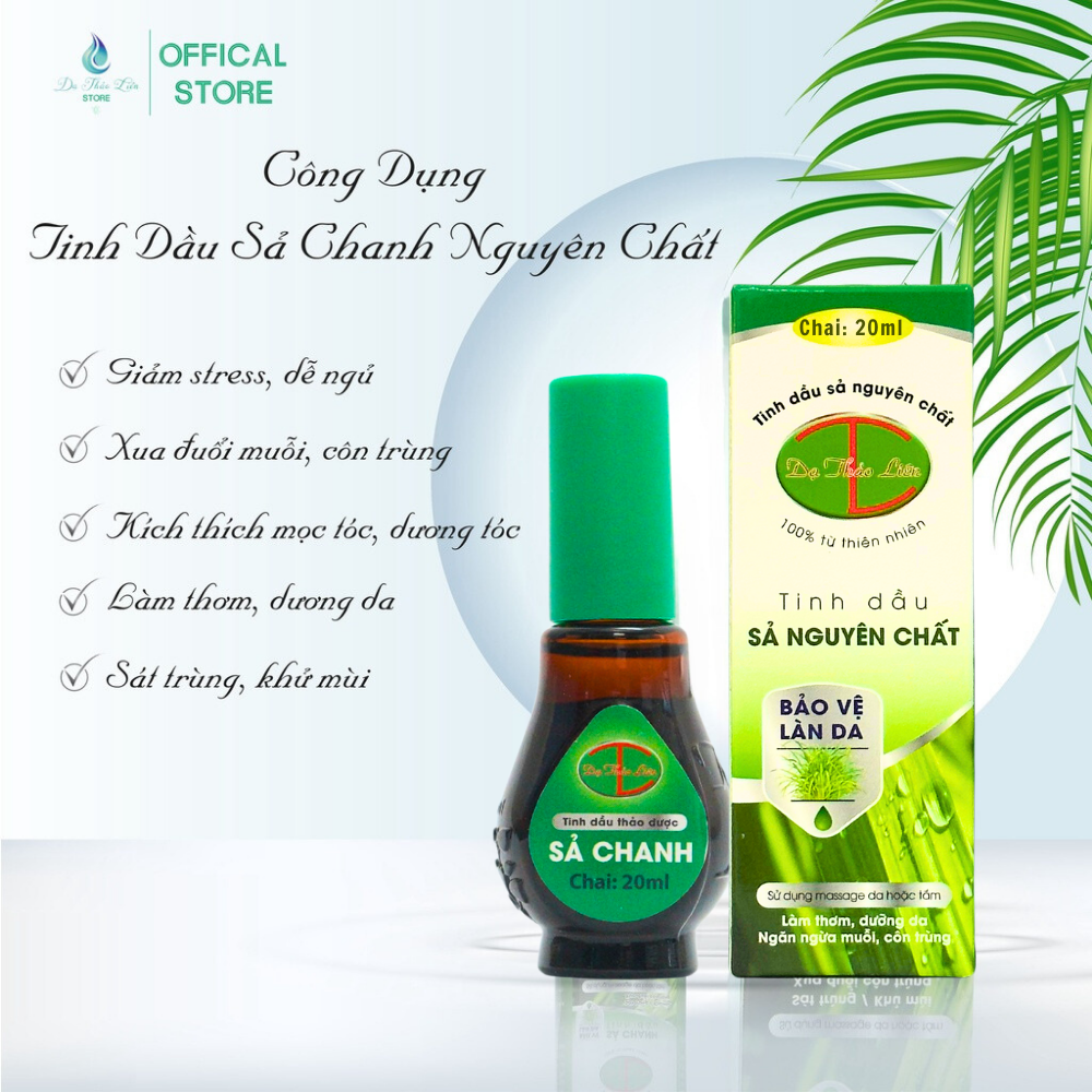 Mô tả Tinh Dầu Sả Nguyên Chất Dạ Thảo Liên 20ML. 100% thảo dược quý từ thiên nhiên - 3