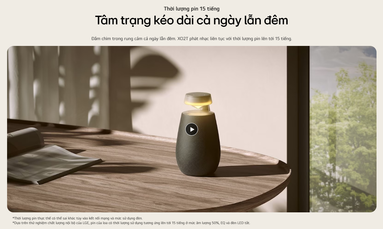Mô tả Loa Bluetooth LG XBOOM 360 XO2TBK - Hàng chính hãng - 11