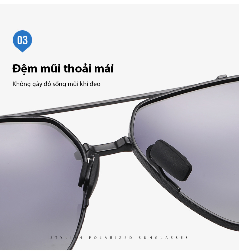 Mô tả Kính Râm Thời Trang Nam Nữ AORON Phân Cực Đổi Màu Chống Lóa Chống Tia Cực Tím UV Kiểu Dáng Thời Trang Nhiều Màu AK171 - 9