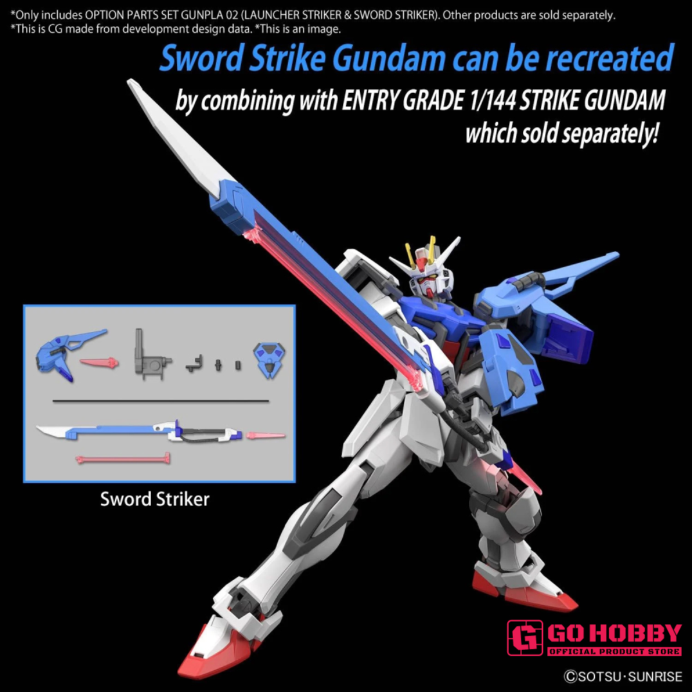Gunpla | Option Set Parts: Gunpla 02 - Launcher Striker & Sword Striker ...