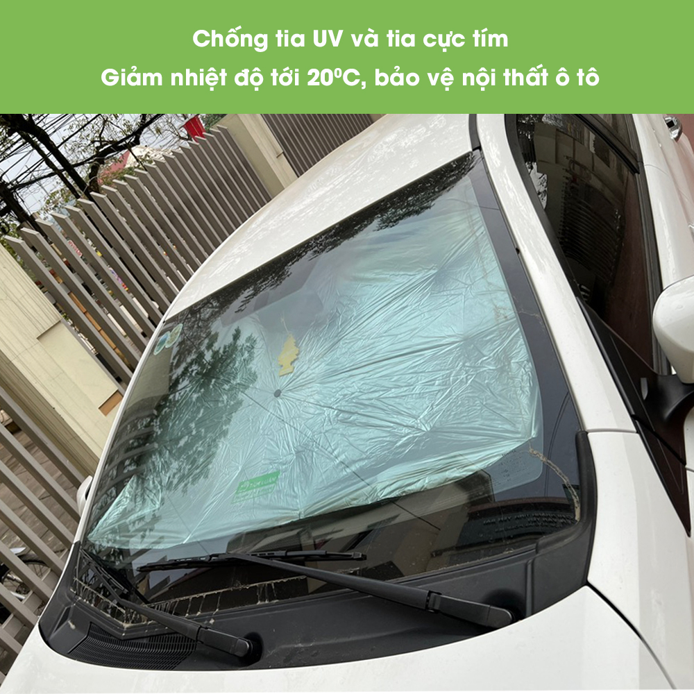 Mô tả Ô Che Nắng Kính Lái Ô Tô Tâm Luân, Tấm Chắn Nắng Kính Chắn Gió, Chống Nóng Xe Hơi 4 5 7 9 Chỗ - 2