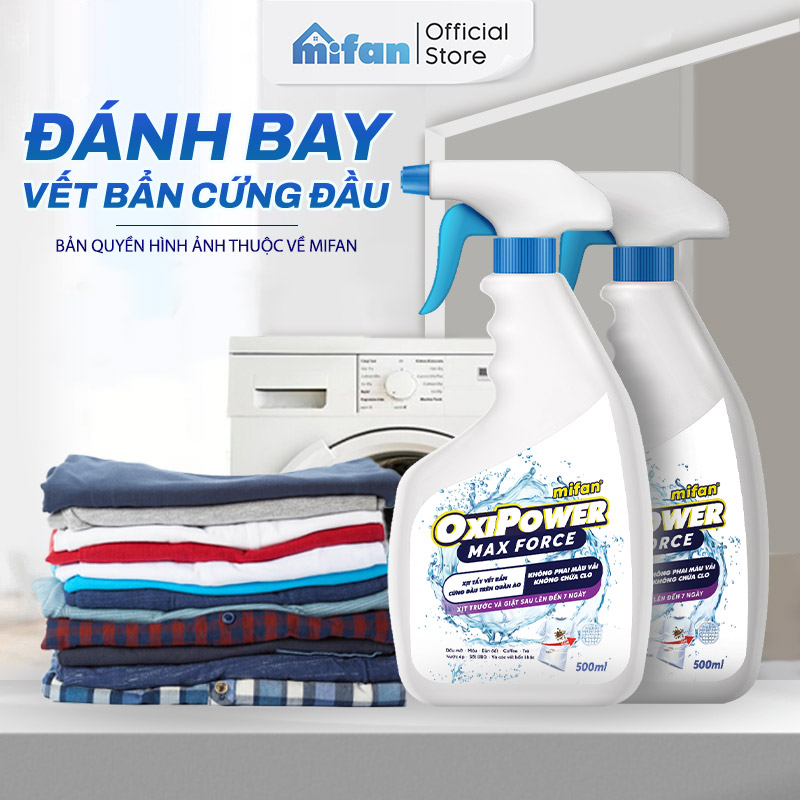 Xịt Tẩy Vết Bẩn Quần Áo Mifan 500ml