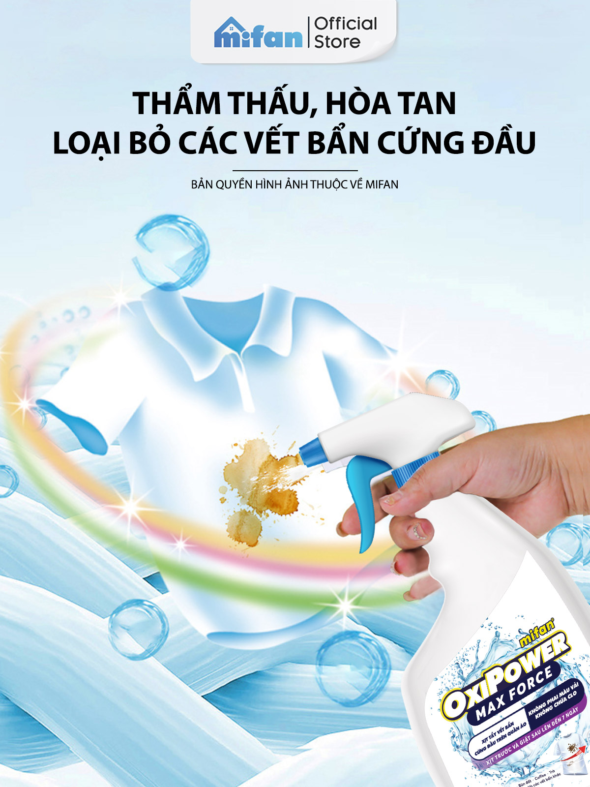 Xịt Tẩy Vết Bẩn Mifan cho cổ áo
