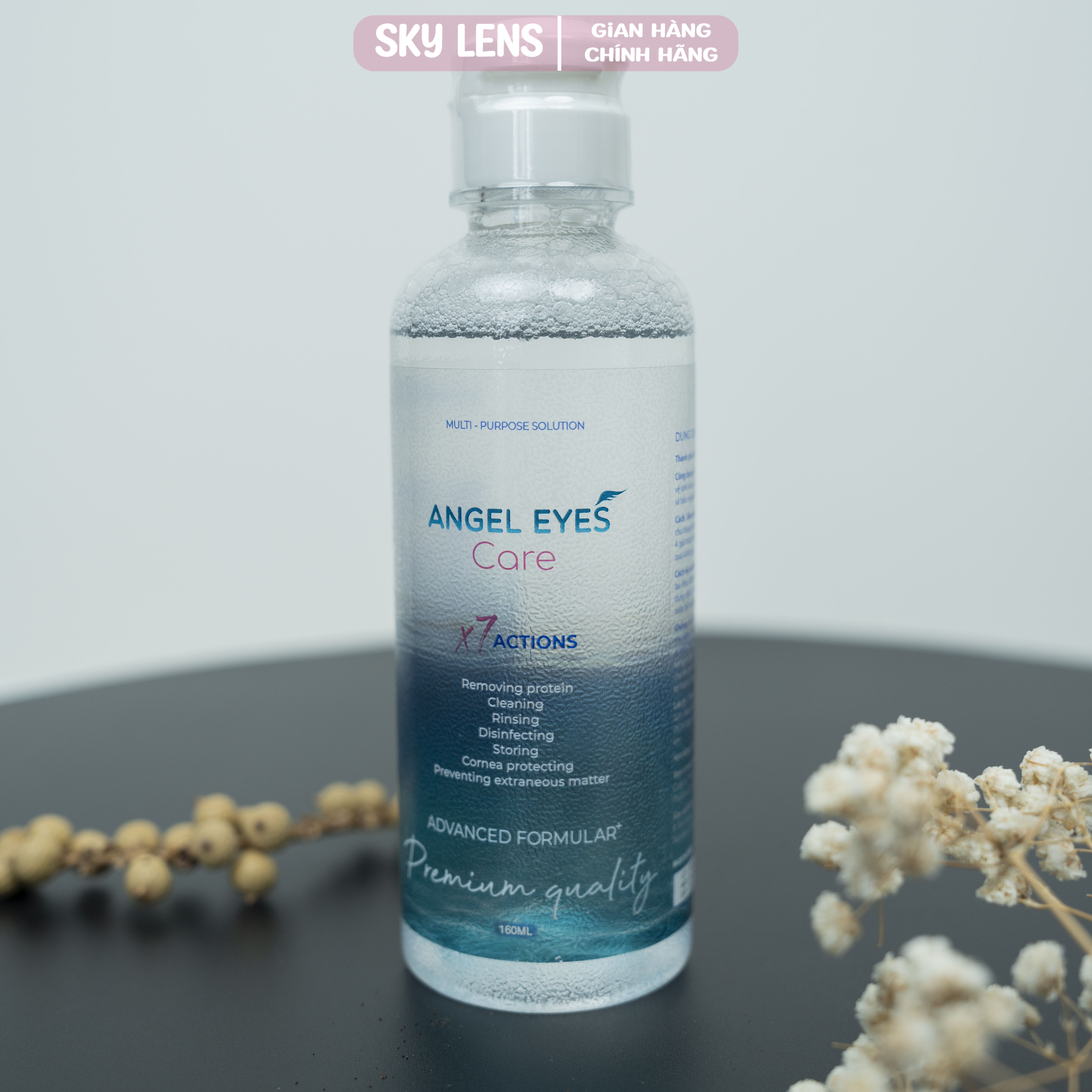 Mô tả Nước ngâm, rửa lens chuyên dụng Sky Contact lens mdel Fresh eyes 150ml | Video-Ảnh Thật của sản phẩm - 5