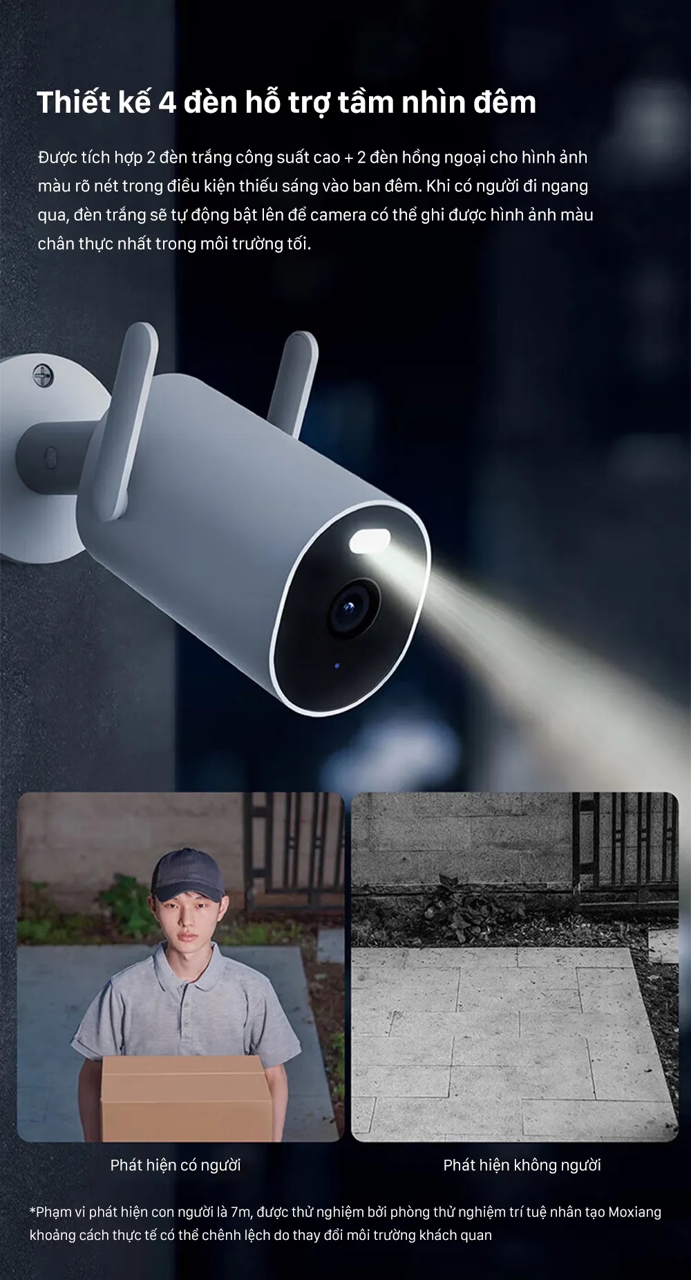 Mô tả Camera Ngoài Trời Xiaomi Outdoor Camera AW300 2K (Ai phát hiện con người - Bảo hành 12 tháng) - 5