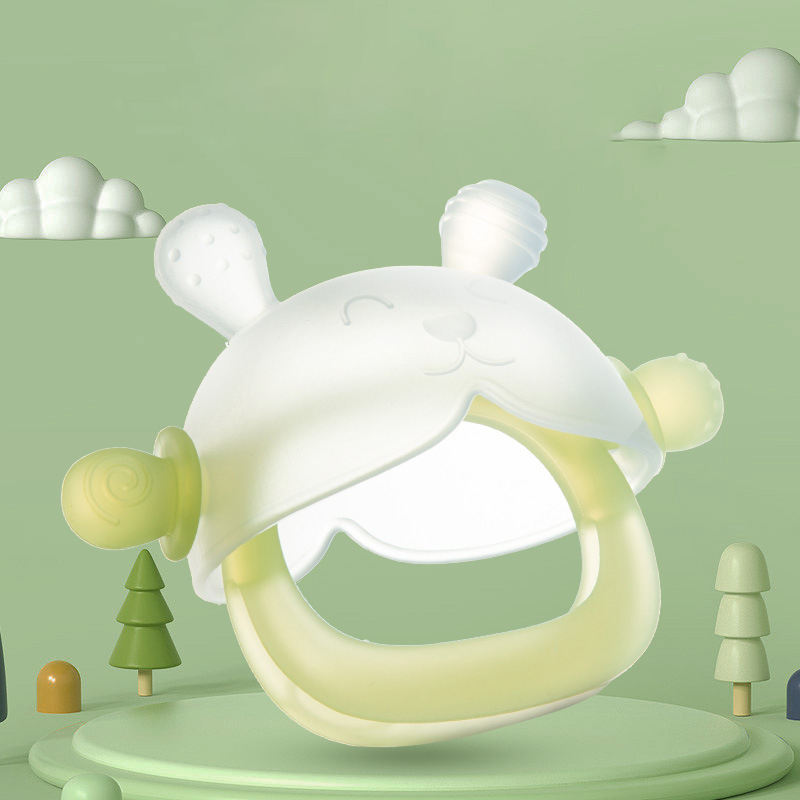 Mô tả Gặm Nướu Cho Bé Xỏ Tay Hình Gấu KidAndMom Đồ Chơi Gặm Nướu Silicone Siêu Mềm An Toàn Cho Bé Sơ Sinh - 3