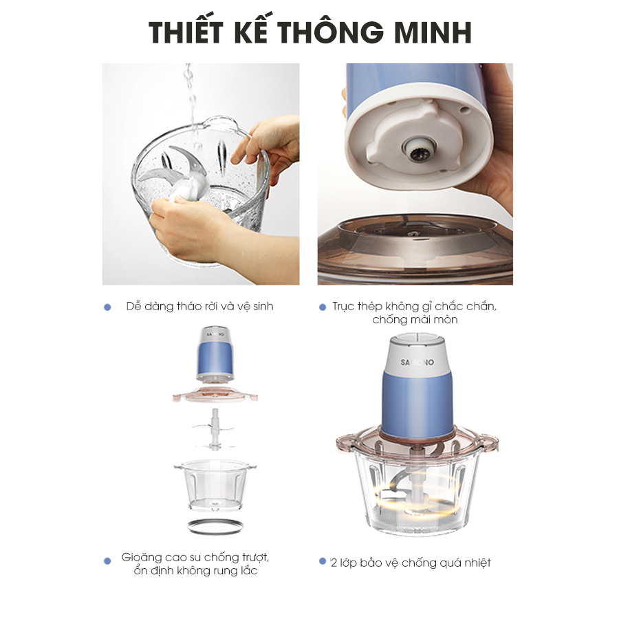 Lưu ý sử dụng máy xay Samono