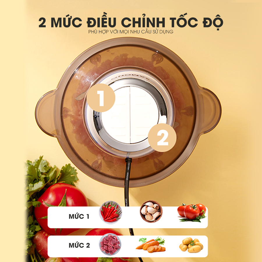 Mô tả Máy xay thịt Samono đa năng 2L công suất 350W, cối thủy tinh, 4 lưỡi dao xay thép không gỉ SW-C300/SW-069S - 11