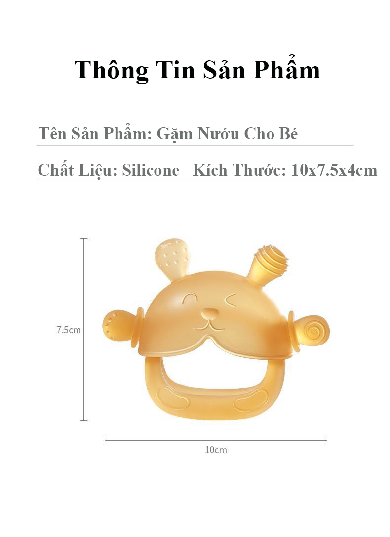 Mô tả Gặm Nướu Cho Bé Xỏ Tay Hình Gấu KidAndMom Đồ Chơi Gặm Nướu Silicone Siêu Mềm An Toàn Cho Bé Sơ Sinh - 10