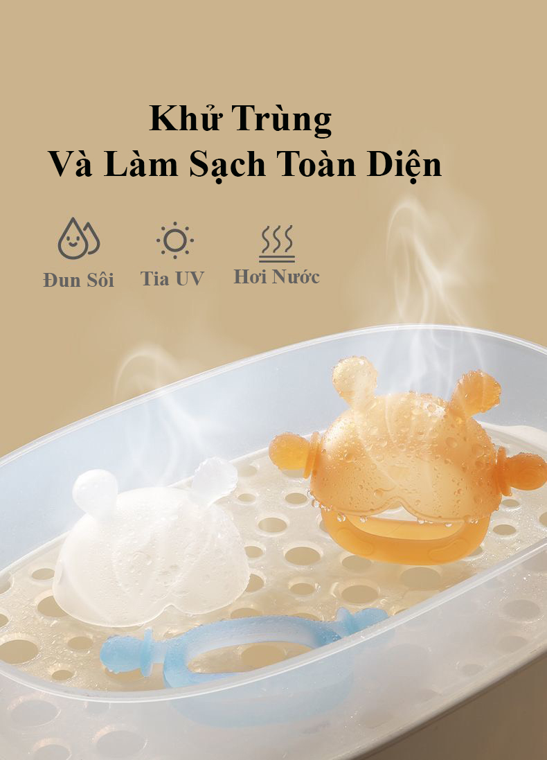 Mô tả Gặm Nướu Cho Bé Xỏ Tay Hình Gấu KidAndMom Đồ Chơi Gặm Nướu Silicone Siêu Mềm An Toàn Cho Bé Sơ Sinh - 12