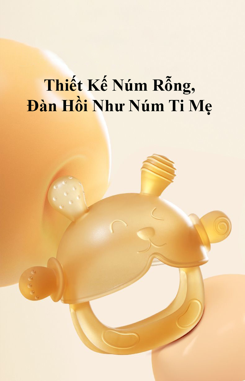 Mô tả Gặm Nướu Cho Bé Xỏ Tay Hình Gấu KidAndMom Đồ Chơi Gặm Nướu Silicone Siêu Mềm An Toàn Cho Bé Sơ Sinh - 11