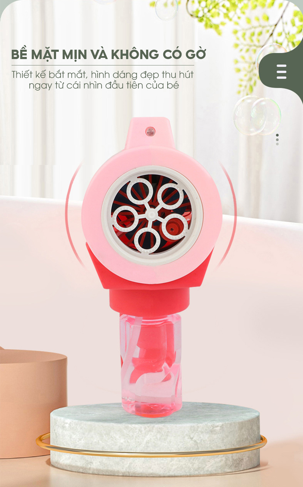 Thiết kế chi tiết đồ chơi bong bóng phun nước Pikaboo