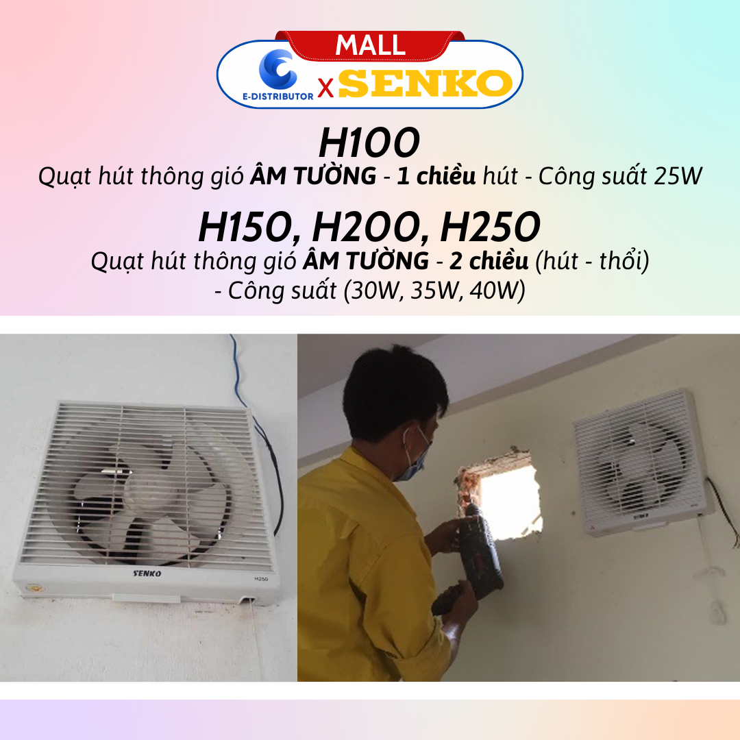 Quạt hút thông gió SENKO các mẫu