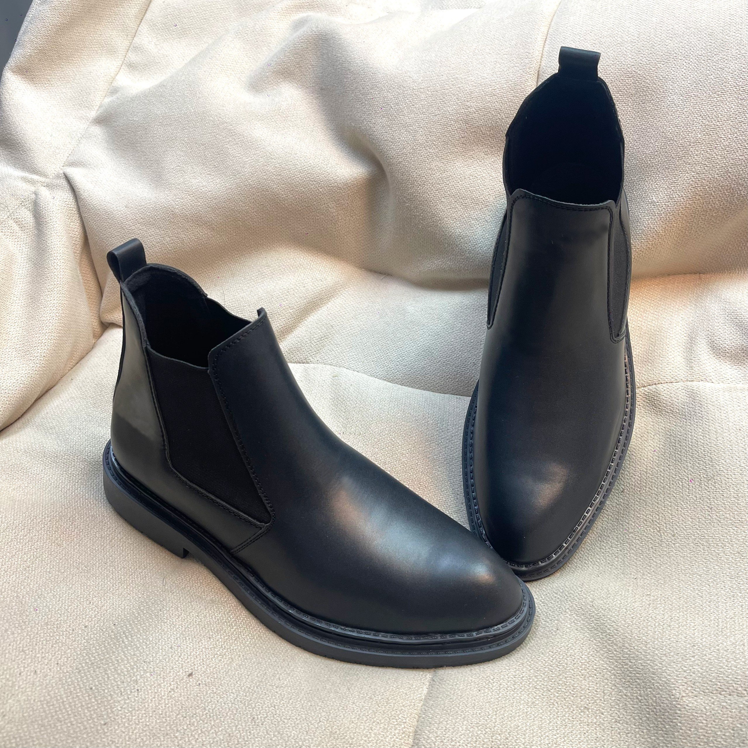 Mô tả Giày da chelsea boots Inichi G1222 da loại tốt, đế cao 2 tầng - 5