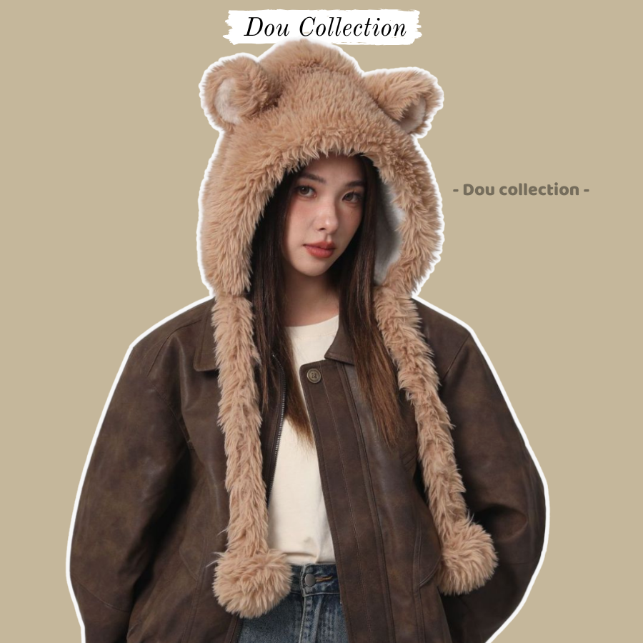 Mũ Len Unisex Nam Nữ, Nón Len Chụp Tai Len Cao Cấp Mềm Mại Giữ Ấm Thời ...