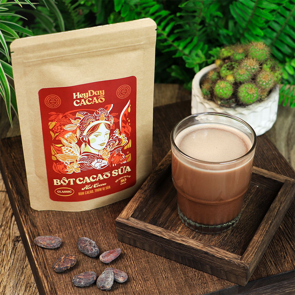 Mô tả Bộ sản phẩm cacao "Thật" - Natural 50g, Classic 80g, Bold 80g, Sữa dừa 80g - Heyday cacao - 4