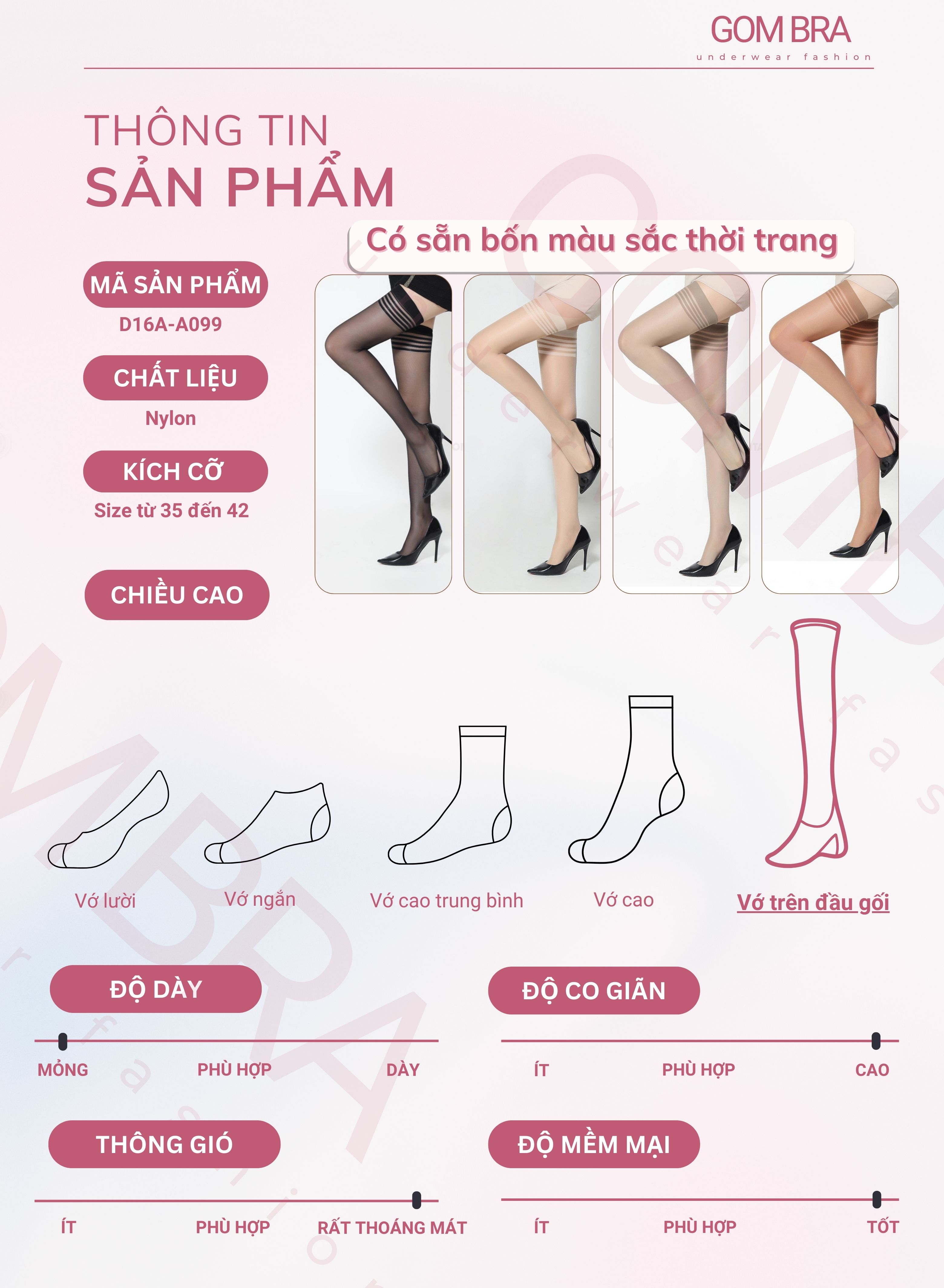 [Deal Trên LIVE] Tất đùi nữ dài qua gối cao cấp Gom Bra, vớ da che ...