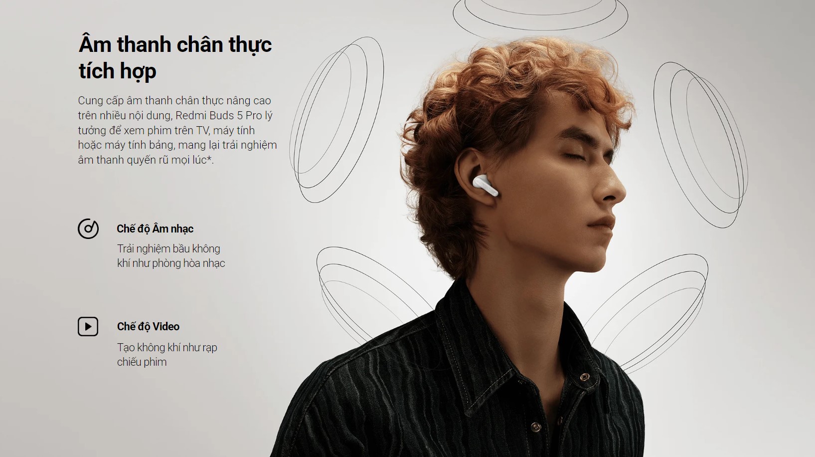 Mô tả Tai Nghe Bluetooth Xiaomi Redmi Buds 5 Pro | Chất Âm HIFI Cao Cấp | Khử Tiếng Ồn | Pin 38h | Bảo Hành 12 Tháng - 5
