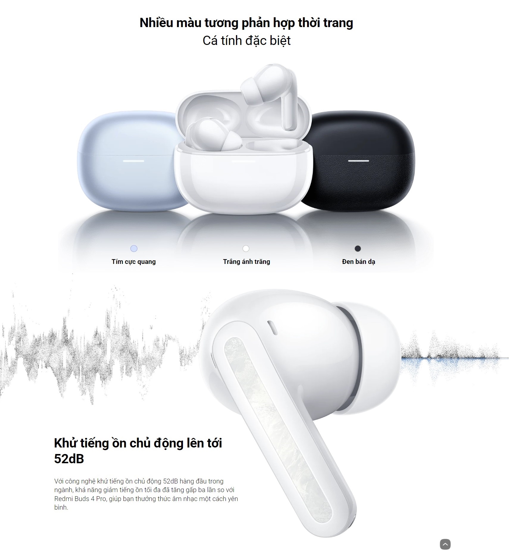 Mô tả Tai Nghe Bluetooth Xiaomi Redmi Buds 5 Pro | Chất Âm HIFI Cao Cấp | Khử Tiếng Ồn | Pin 38h | Bảo Hành 12 Tháng - 7