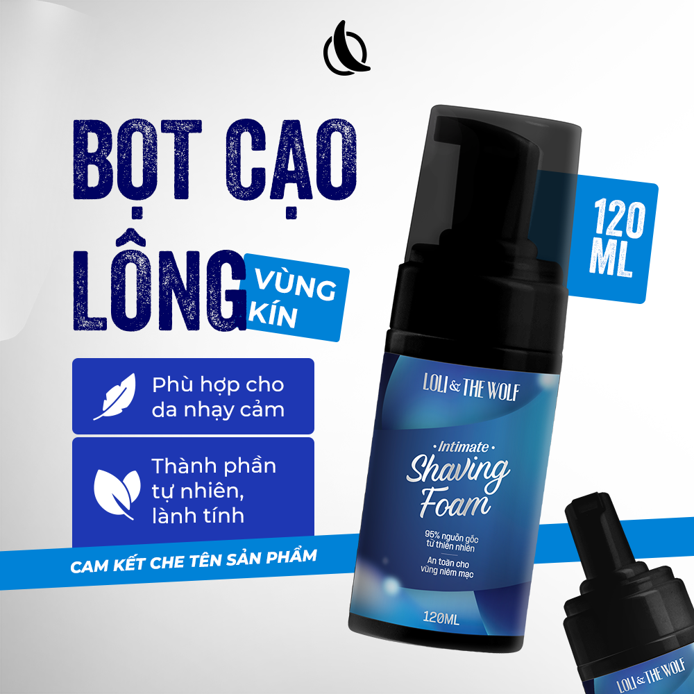 Mô tả Bọt Cạo Lông Vùng Kín Loli & The Wolf On Dành Cho Nam Và Nữ An Toàn Cho Niêm Mạc Chai 120ml - 1