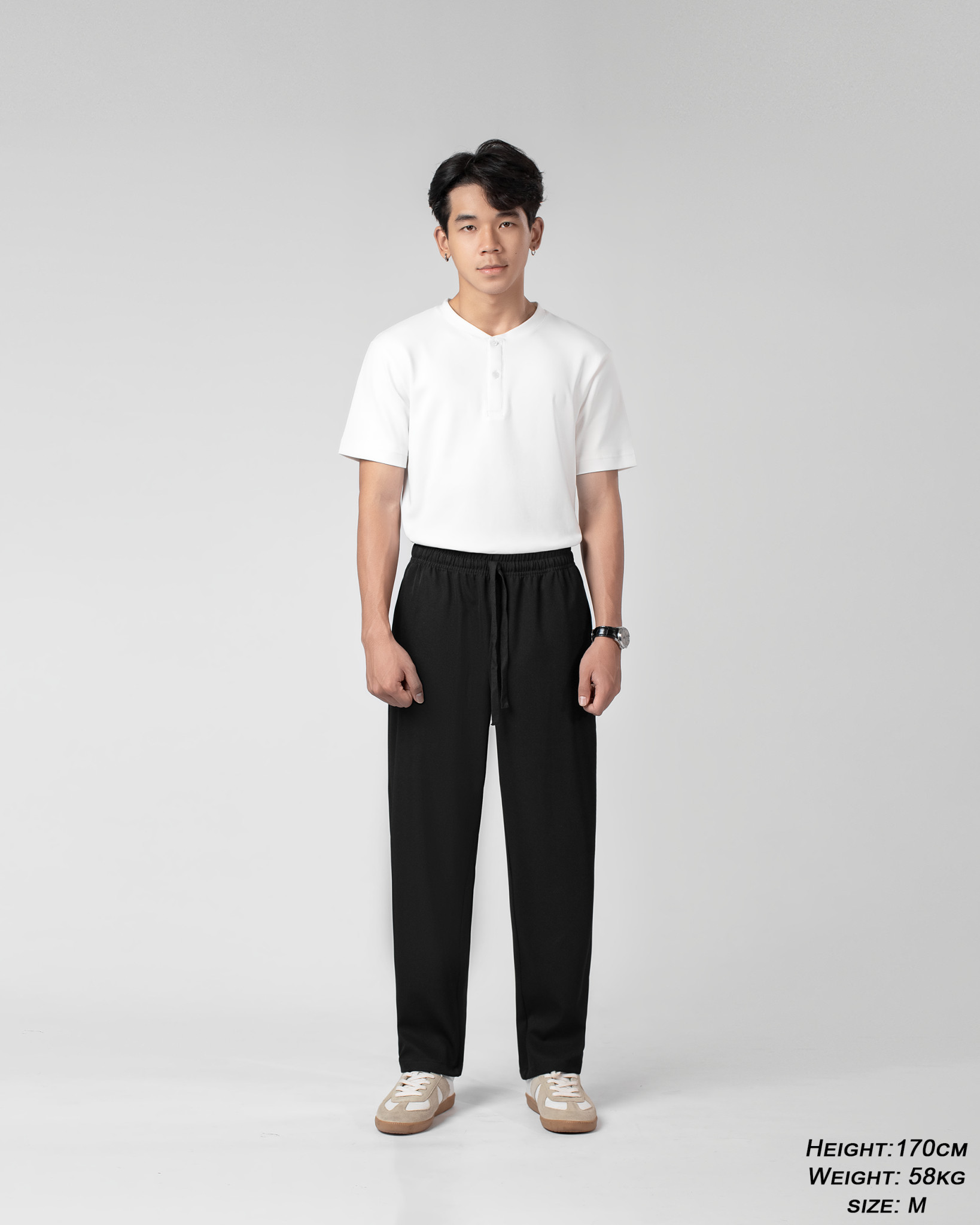 Mô tả Quần dài nam lưng chun LADOS-4139 chất vải kaki lạnh cao cấp form basic dễ phối đồ phong cách Hàn Quốc - 5
