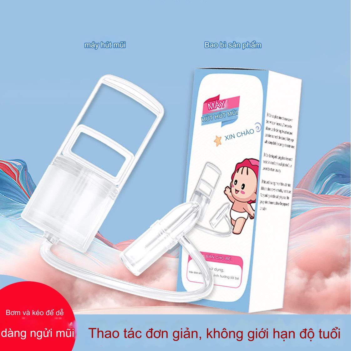 Mô tả Dụng cụ hút mũi NASAL kéo tay thế hệ mới, chất liệu nhựa nguyên sinh, lực hút mạnh, an toàn cho bé - 4
