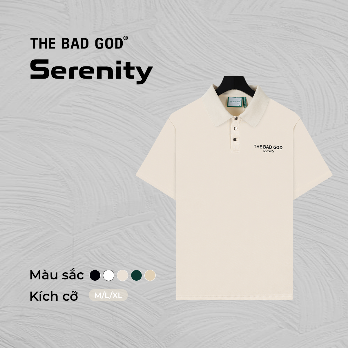 Mô tả Áo Polo The Bad God Basic Serenity - 1
