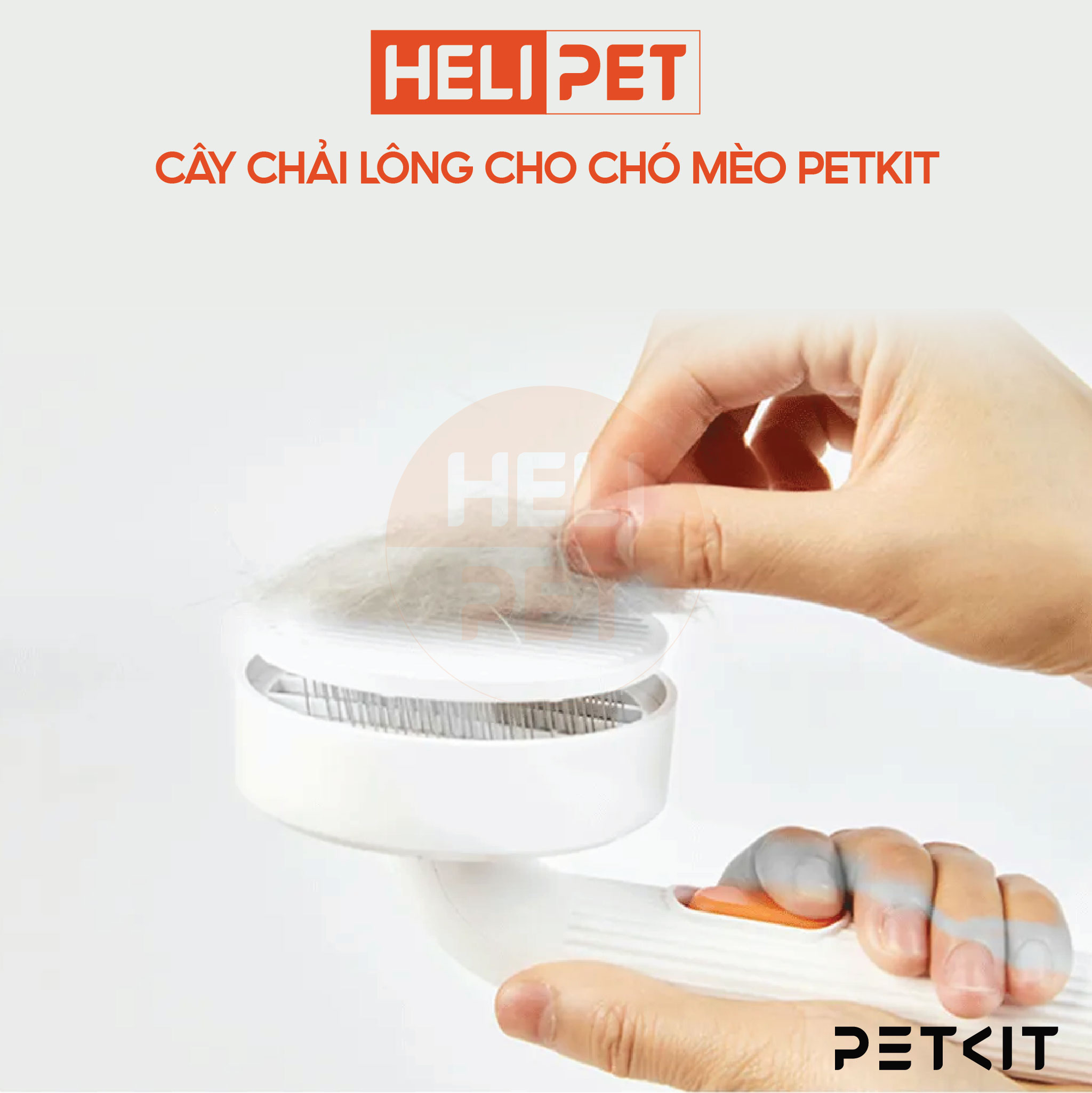Mô tả Cây Chải Lông Mèo, Lược Chải Lông Chó Mèo PETKIT - HeLiPet - 3