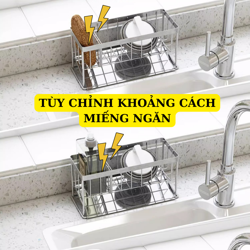 Kệ inox 304 để đồ rửa chén bát CÓ KHAY HỨNG NƯỚC | Shopee Việt Nam
