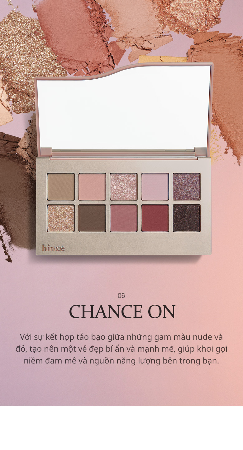 Mô tả Bảng Phấn Mắt 10 Màu Có Nhũ hince New Depth Eyeshadow Palette 9.1g - 7