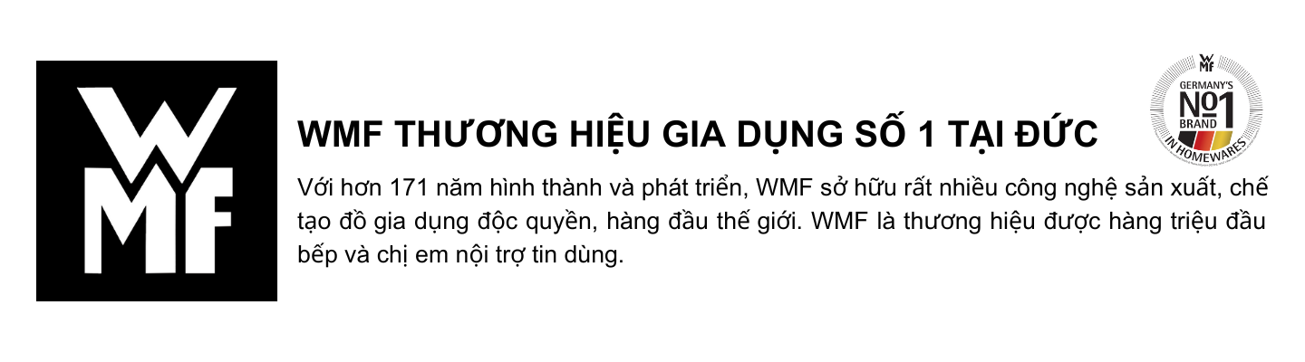 Mô tả Quánh Mini WMF 14cm, Đáy Từ 3 Lớp, Chất Liệu Thép Không Gỉ Cromangan, Phù Hợp Mọi Loại Bếp - 1