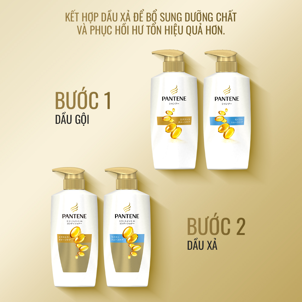 Mô tả Dầu Gội PANTENE Pro-V Phục Hồi Hư Tổn/ Dưỡng Mềm Mượt - Chai 450ML - 6