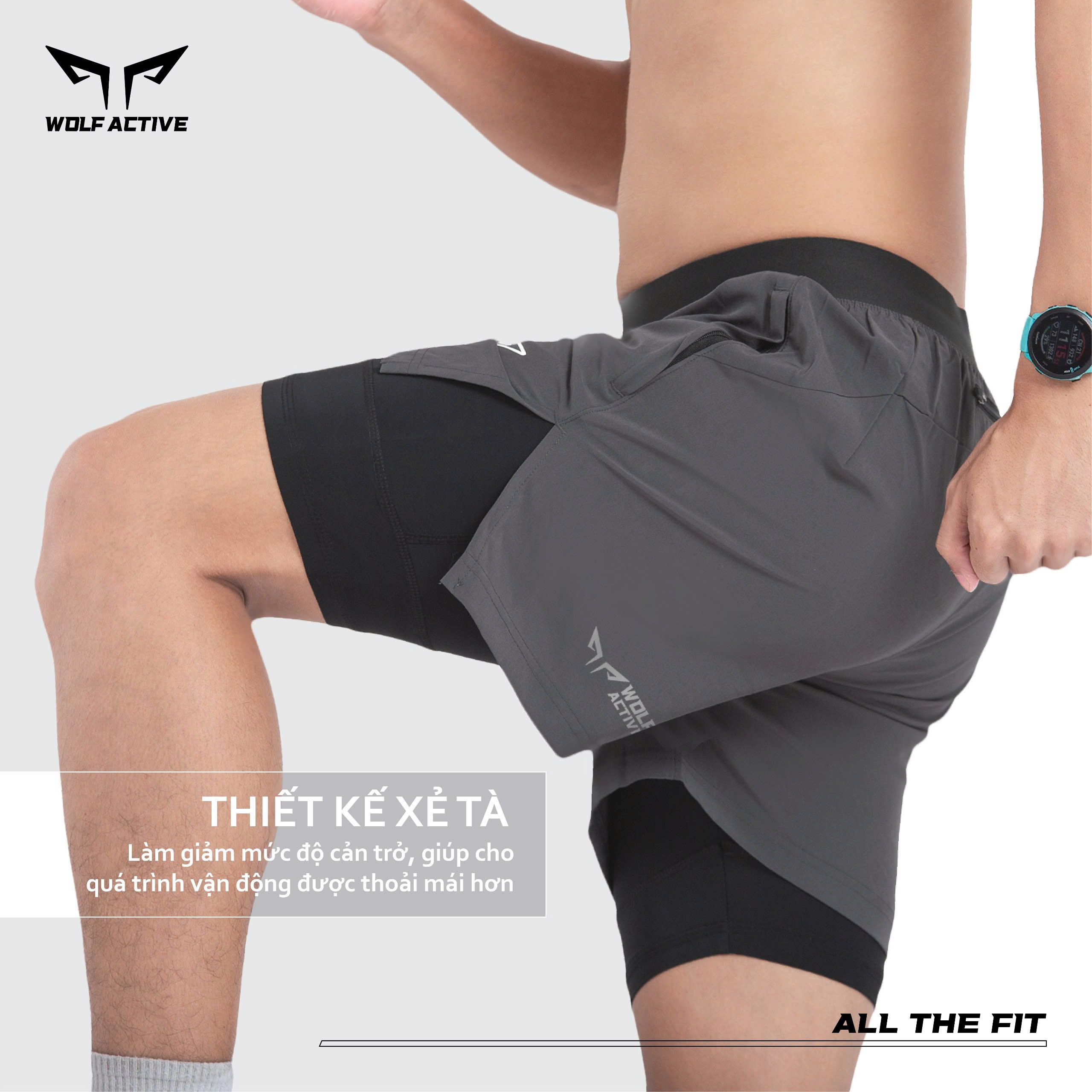 Chi tiết quần chạy bộ Essential Run