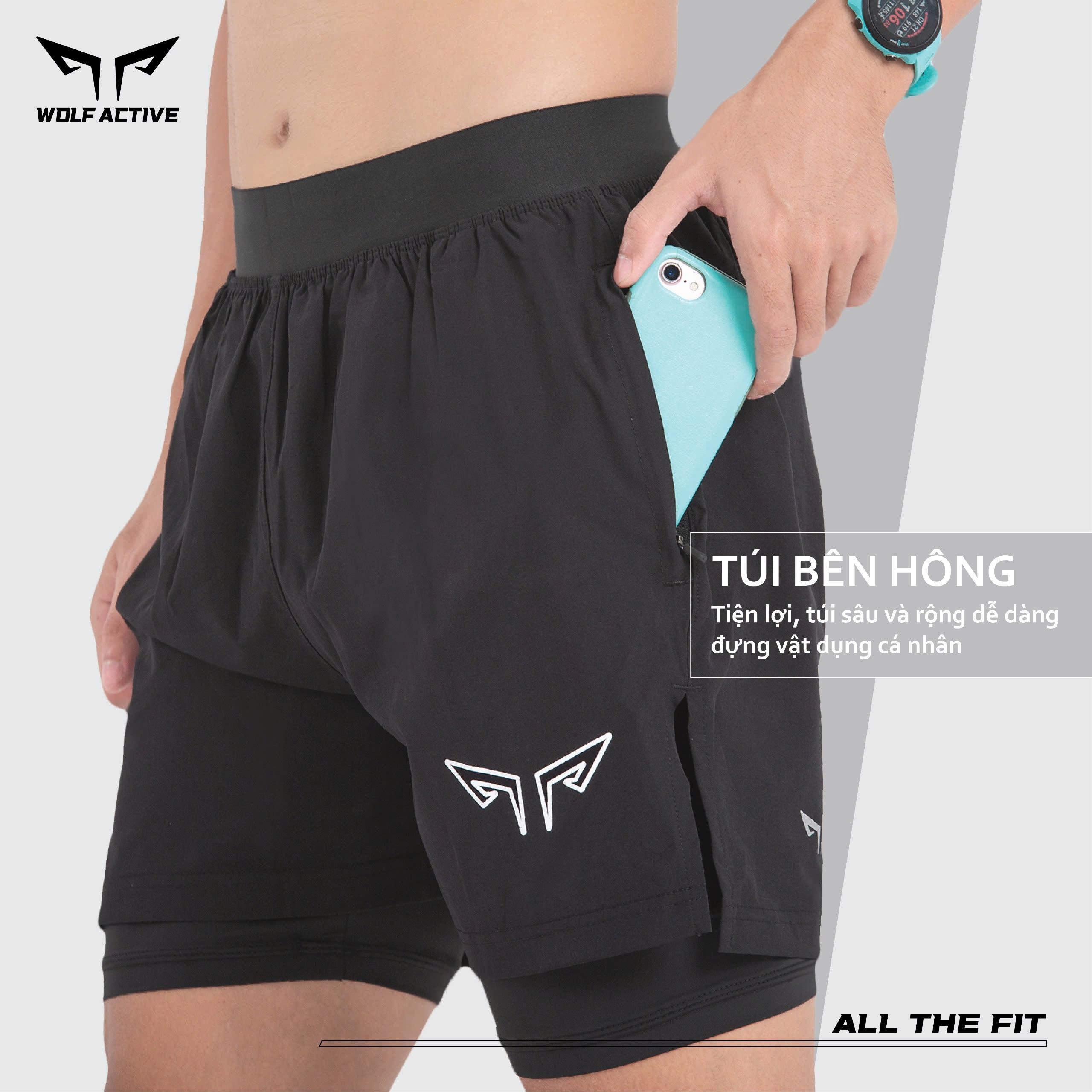 Chi tiết túi quần chạy bộ